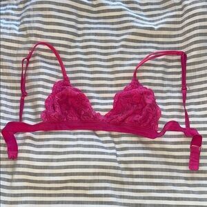 Source Unknown Fuchsia Lace Bralette
